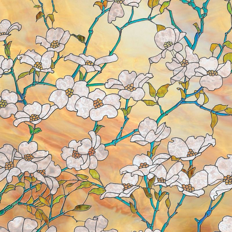 Brewster Dogwood Door Premium Film Golden Sky