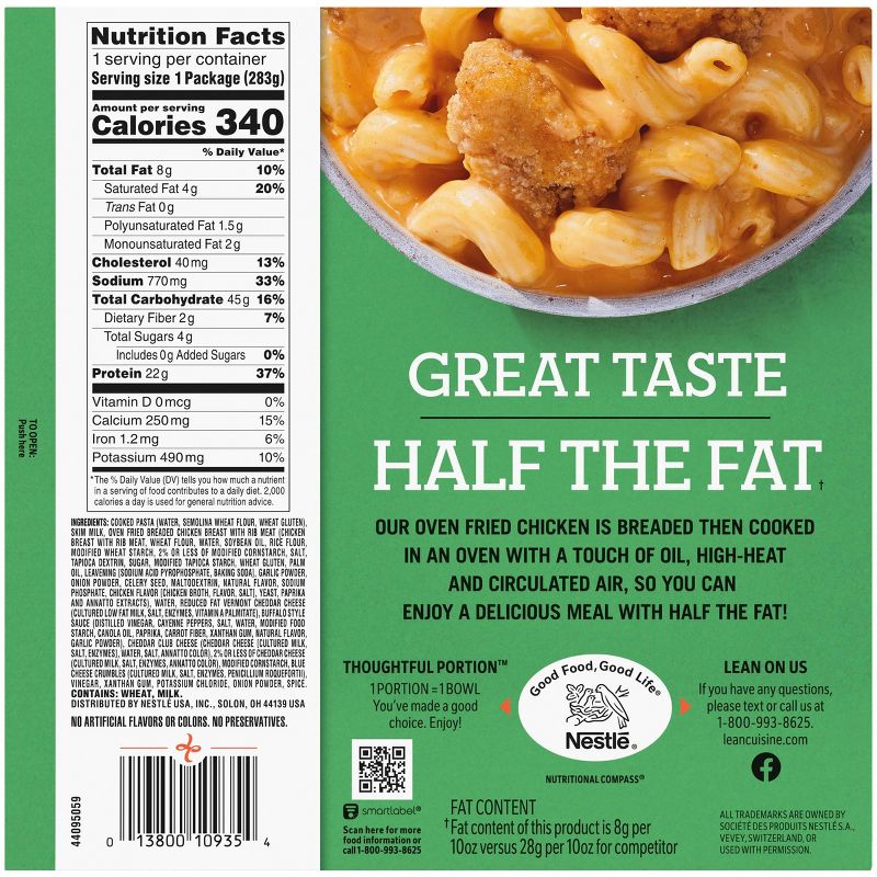 Lean Cuisine Frozen Buffalo Oven Fried Chicken Mac & Cheese Bowl - 10oz