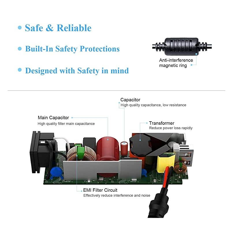 Laptop AC Adapter Charger Replacement for Acer Chromebook CB3 CB5 11 13 14 15 R11 R13 A13045N2A N15Q9 C731 C738T CB3532 CB3431 CB3131 PA145026 Power Supply Cord 45W