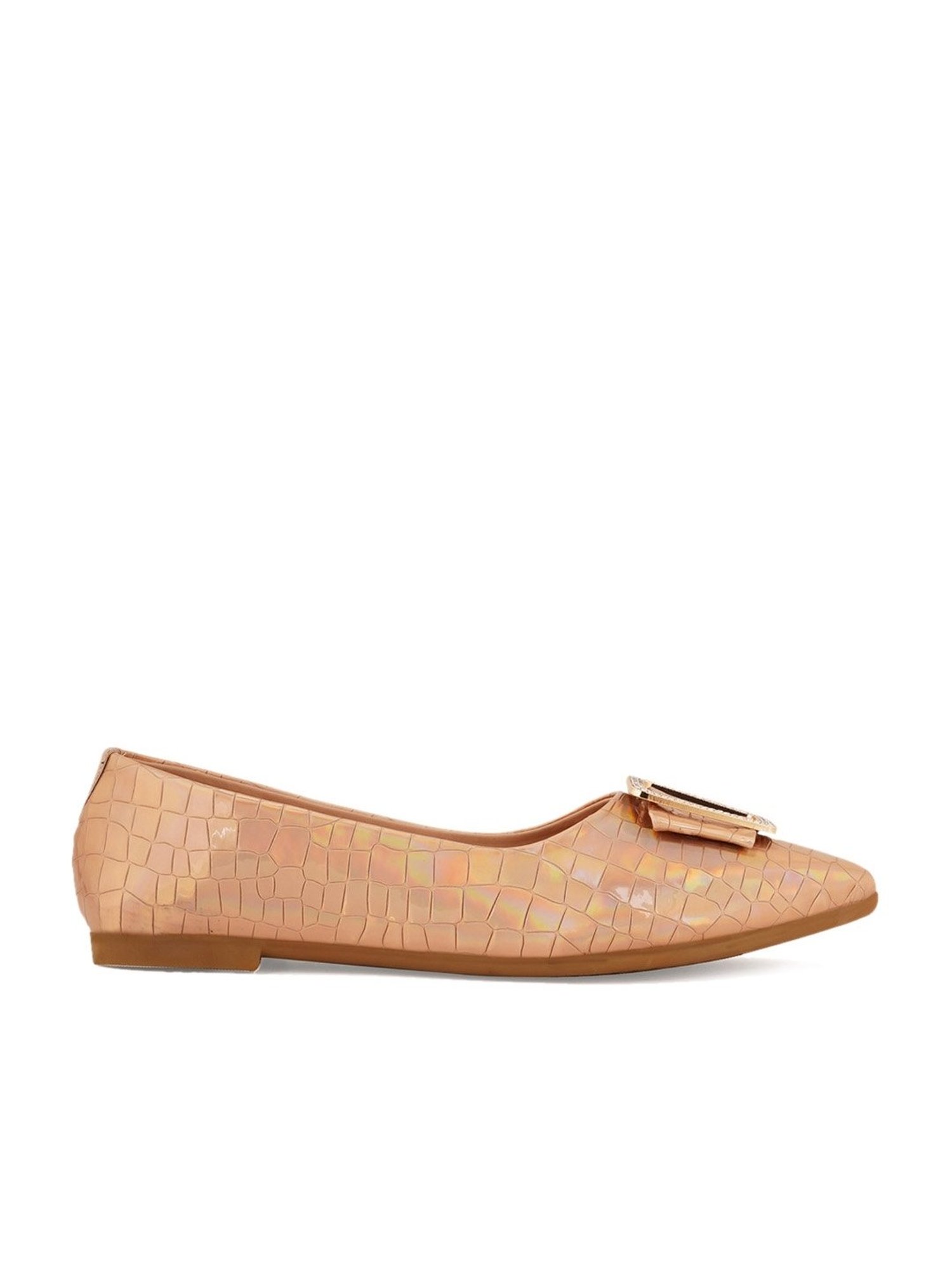 Elle Women's Gold Flat Ballets