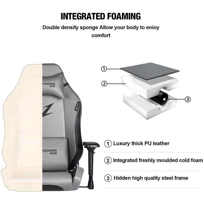 GTRACING Premium Gaming Chair Big and Tall 350lb, Ergonomic Computer Chair with Recliner, Swivel, Tilt, 4D Armrests, High Backrest, Rocker Seat Height Adjustment Mechanisms