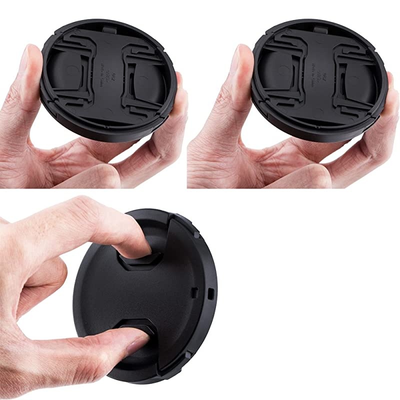 Front Lens Cap Cover with Deluxe Cap Keeper for Sony 1650mm Kit Lens SELP1650 on Sony A6000 A6100 A6300 A6400 A6500 A5100 A5000 and Other Camera Lenses with Filter Thread