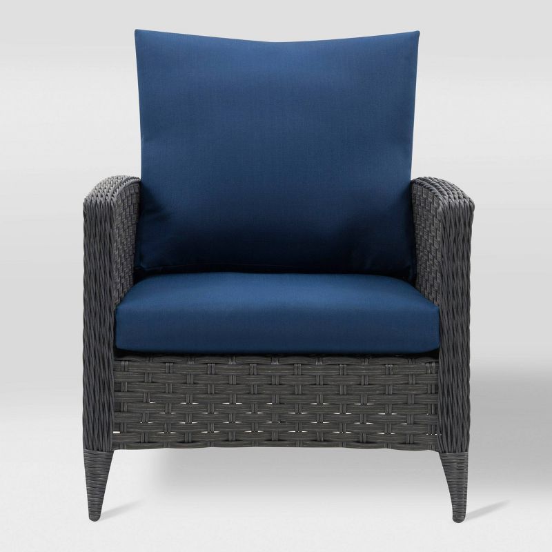 3pc Parkview Chair Patio Set - Navy - CorLiving