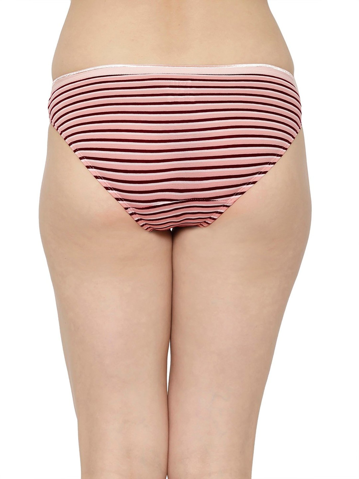 Soie  Multicolor Striped Bikini Panty (Pack Of 3)