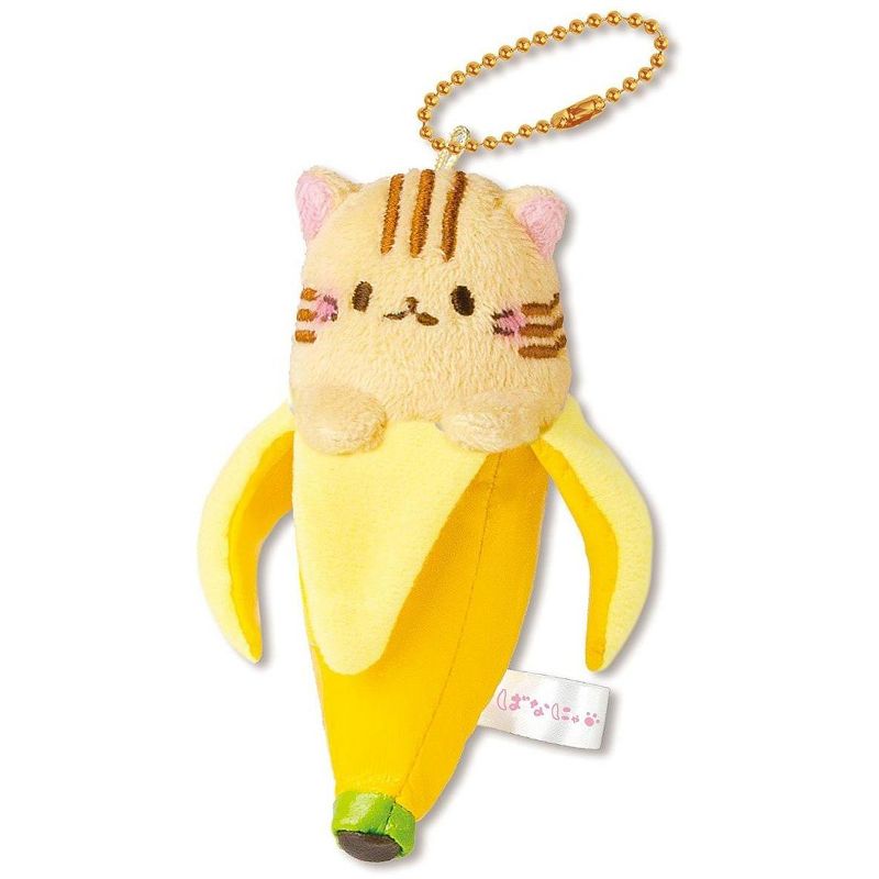 Little Buddy LLC Bananya 4" Plush Keychain: Tora
