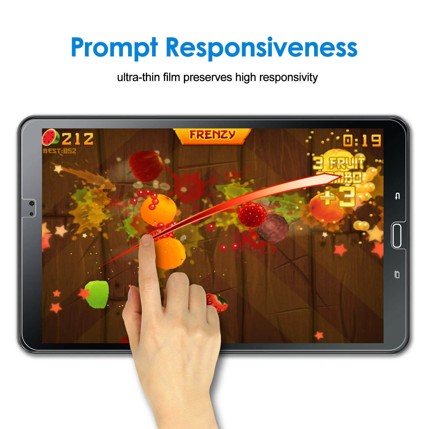 JETech Screen Protector for Galaxy Tab A 10.1 2016 (SM-T580/T585, NOT for 2019 Model), Tempered Glass Film