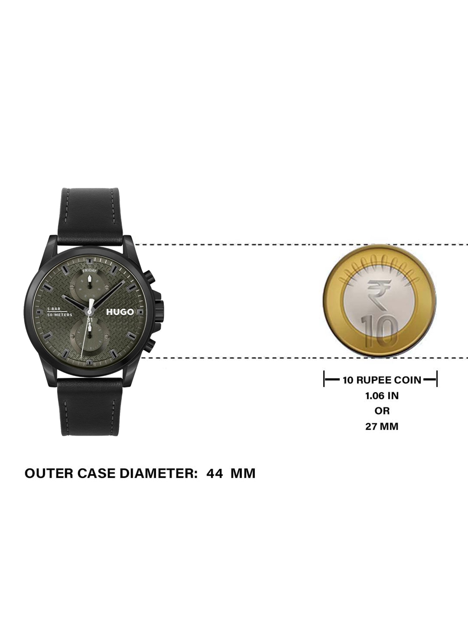 HUGO MGI-1530313 Run Analog Watch for Men