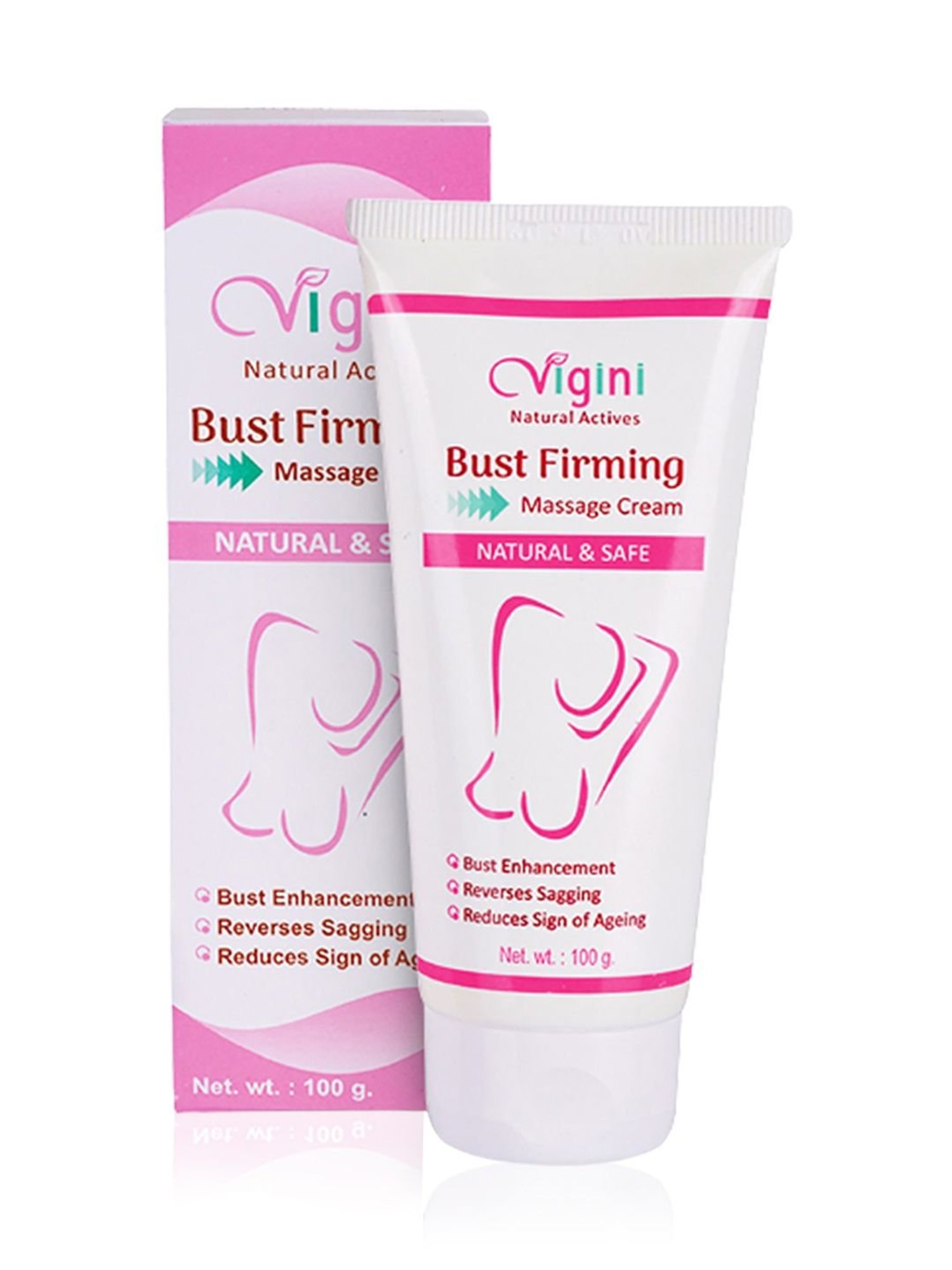 Vigini Natural Actives Erase Stretch Marks Cream & Breast Bust Firming Massage Cream