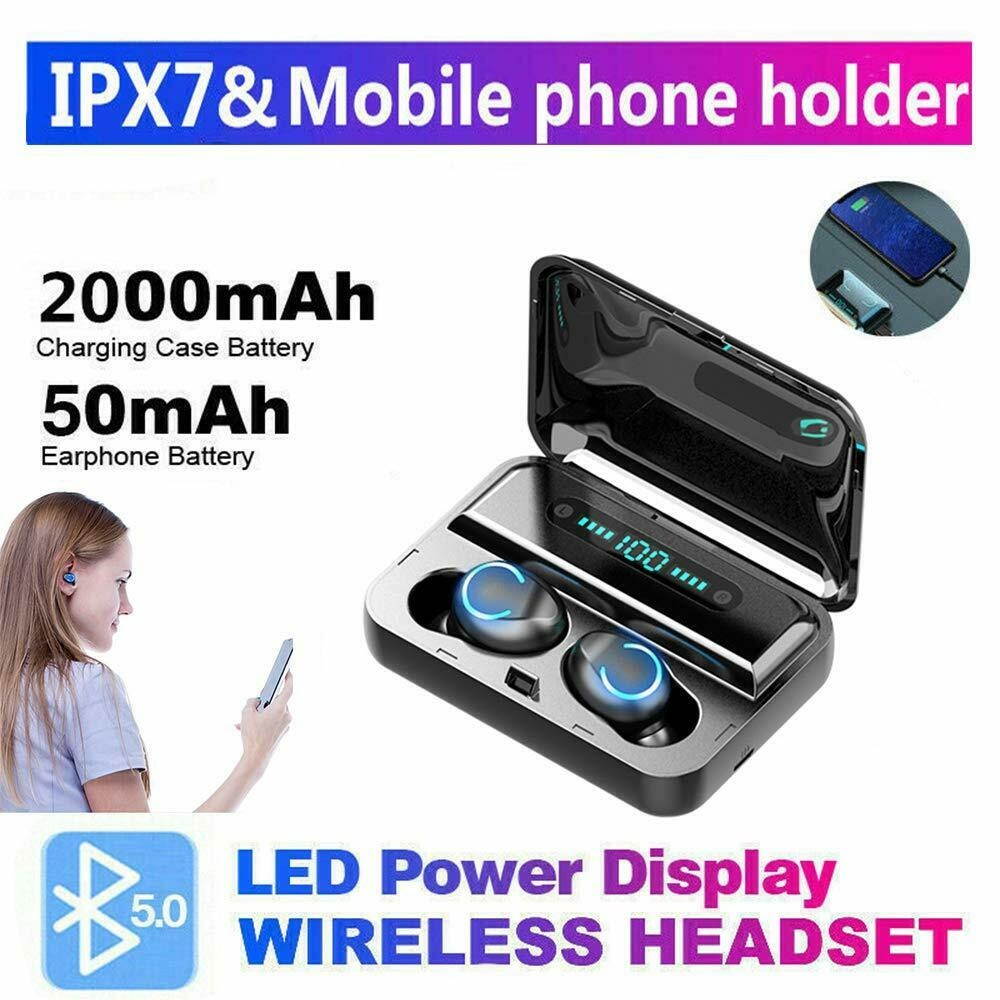Bluetooth 5.0 Headset   Wireless Earphones Mini Earbuds Stereo Headphones IPX7