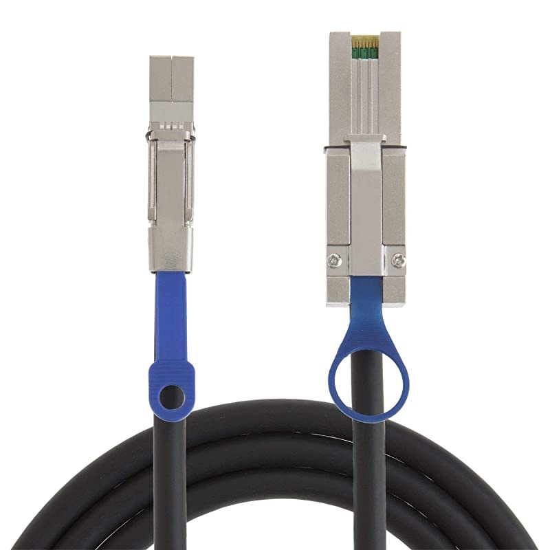 3.3FT External HD Mini SAS SFF-8644 to SFF-8088 Cable, 1M/ Black