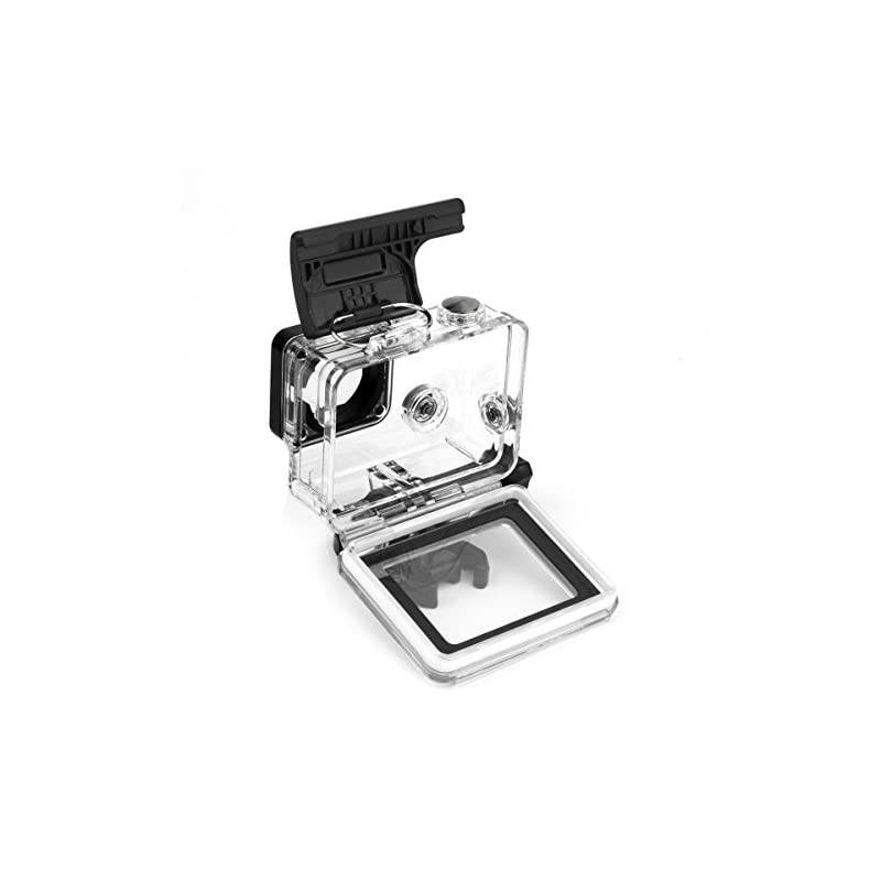 Open Protective Skeleton Housing Case with LCD Touch Backdoor for GoPro Hero 4 GoPro Hero 3 and GoPro Hero 3+ Transparent Clear
