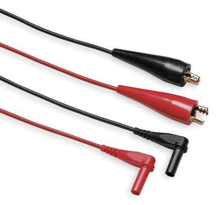 FLUKE Fluke-TL28A Test Leads,60 In. L,Black/Red,30VAC,PR