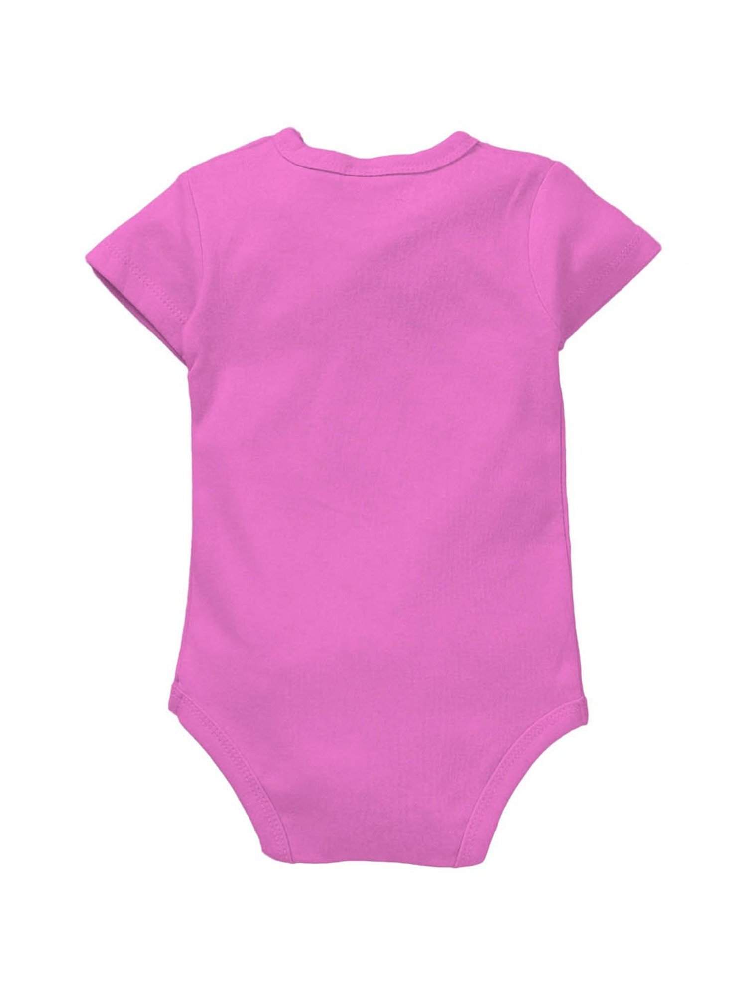 Zeezeezoo Kids Pink Super Sis Printed Onesie