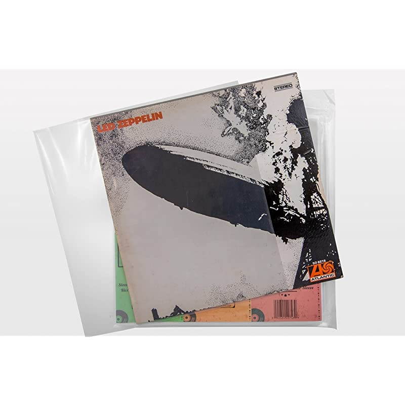 100 Clear Plastic Protective LP Outer Sleeves 3 Mil Vinyl Record Sleeves Album Covers 1275 x 125 Provide Your LP Collection with The Proper Protection
