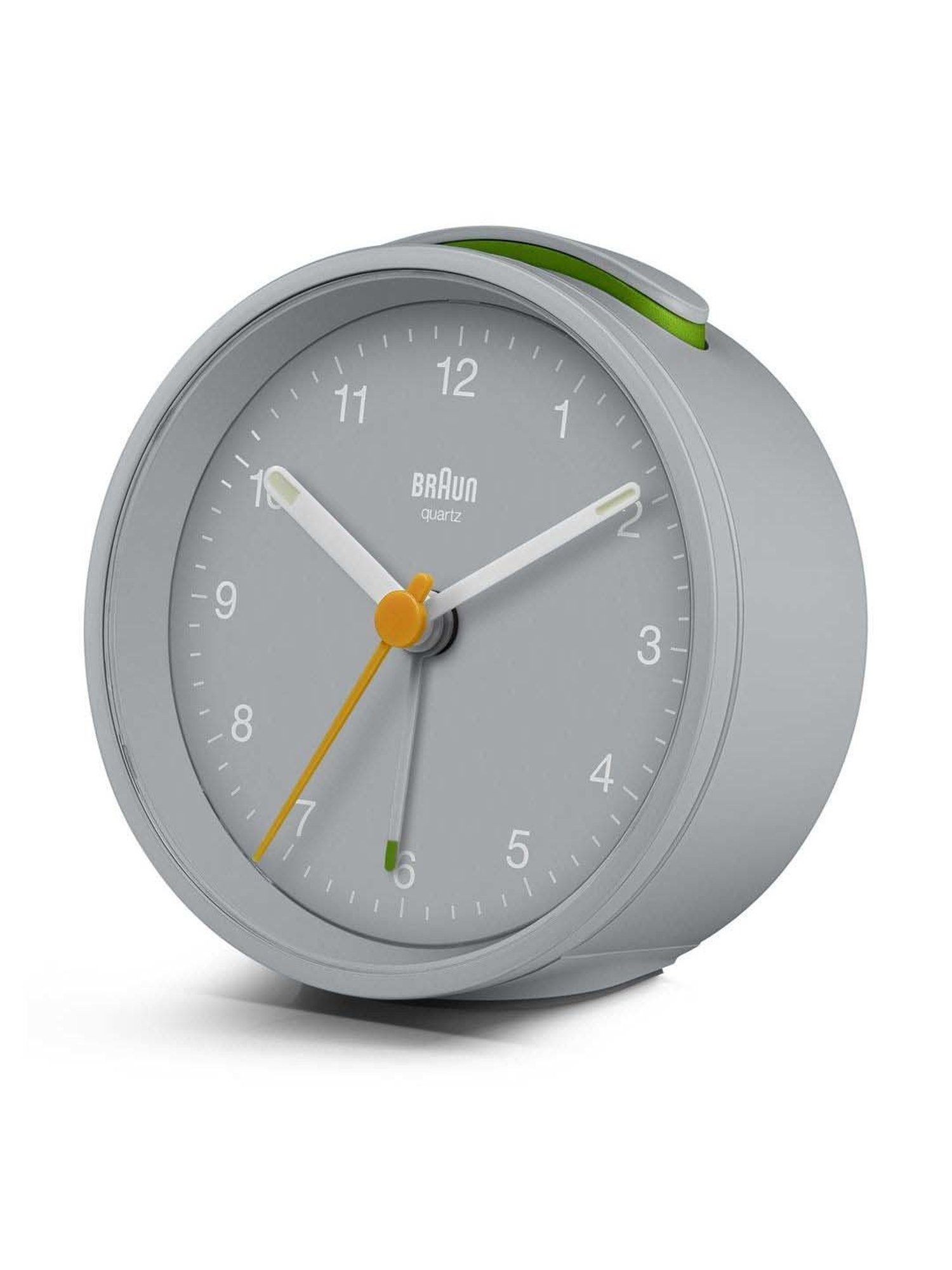 Braun Grey Digital Alarm Clock With Date, Month And Temperature Display