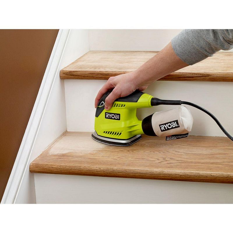 Ryobi ZRCFS1503GK 1.2 Amp Corner Cat Finish Sander (Green)