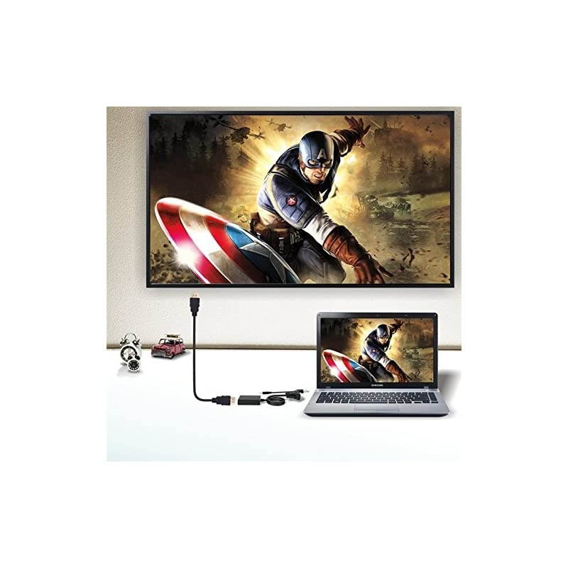 VGA to HDMI,  Gold-Plated 1080P Full HD VGA to HDMI Audio Video Converter Adapter Cable with USB Cable Support HDTV for PC Laptop Display Computer Mac Projector and More