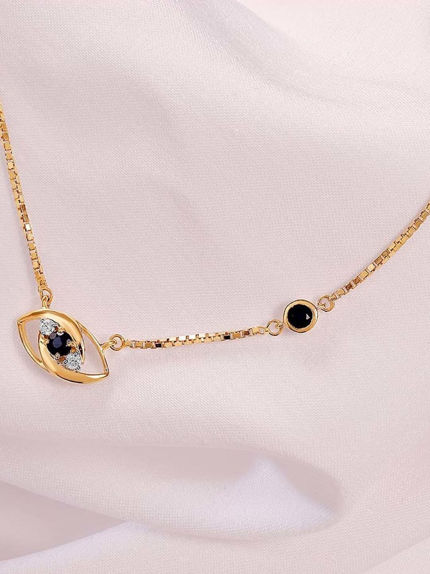 Mia By Tanishq 14K Yellow Gold Multi Pendant with Chain for Women