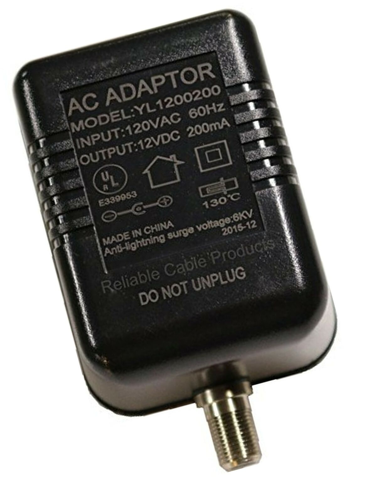 Amplifier, Cable TV RF Broadband 8dB Gain Four Output 5-1002Mhz w/ Power Adap...
