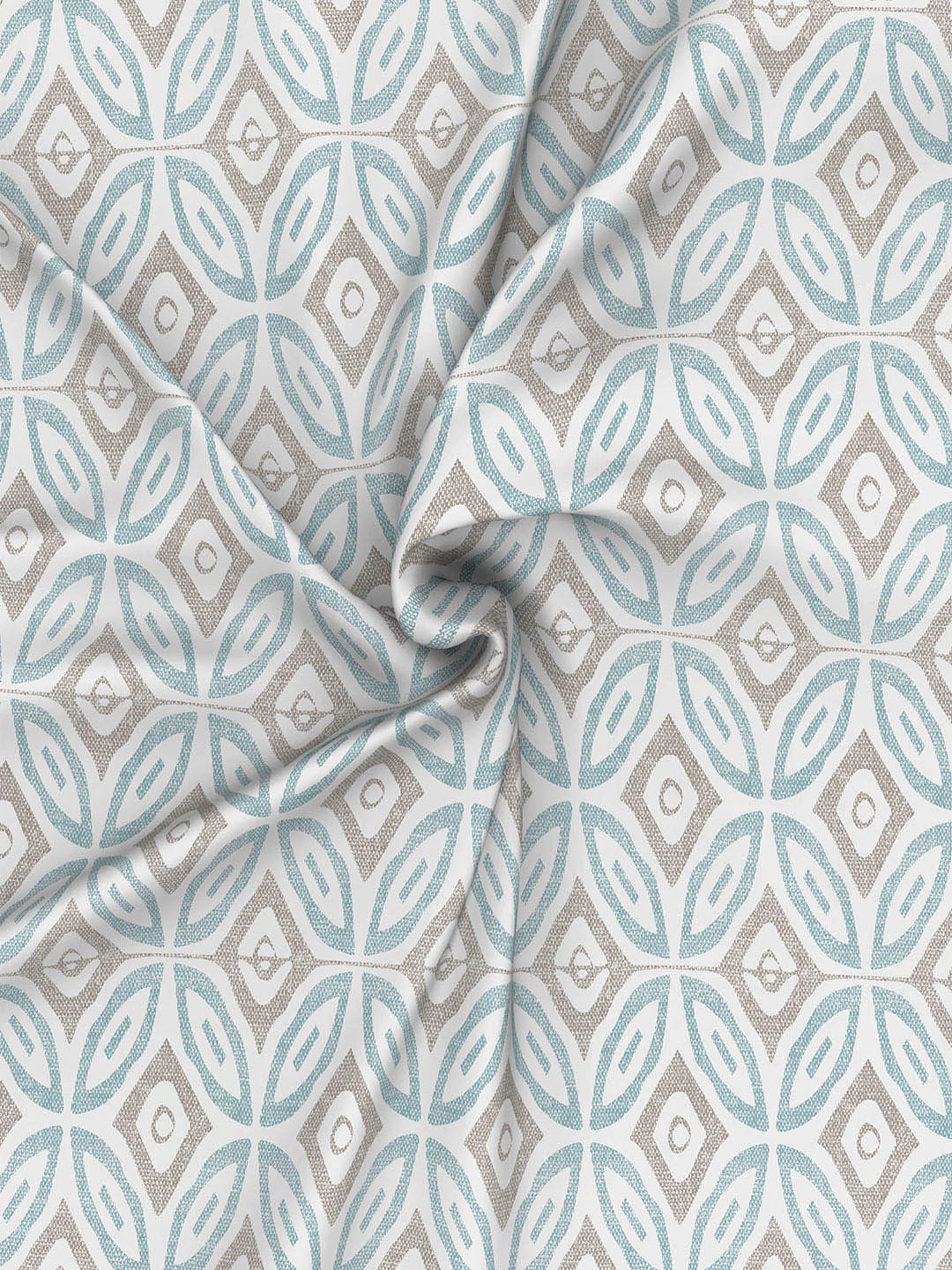 In-House by Maspar Blue 200 TC Cotton Printed Bed Sheet with 2 Pillow Cover