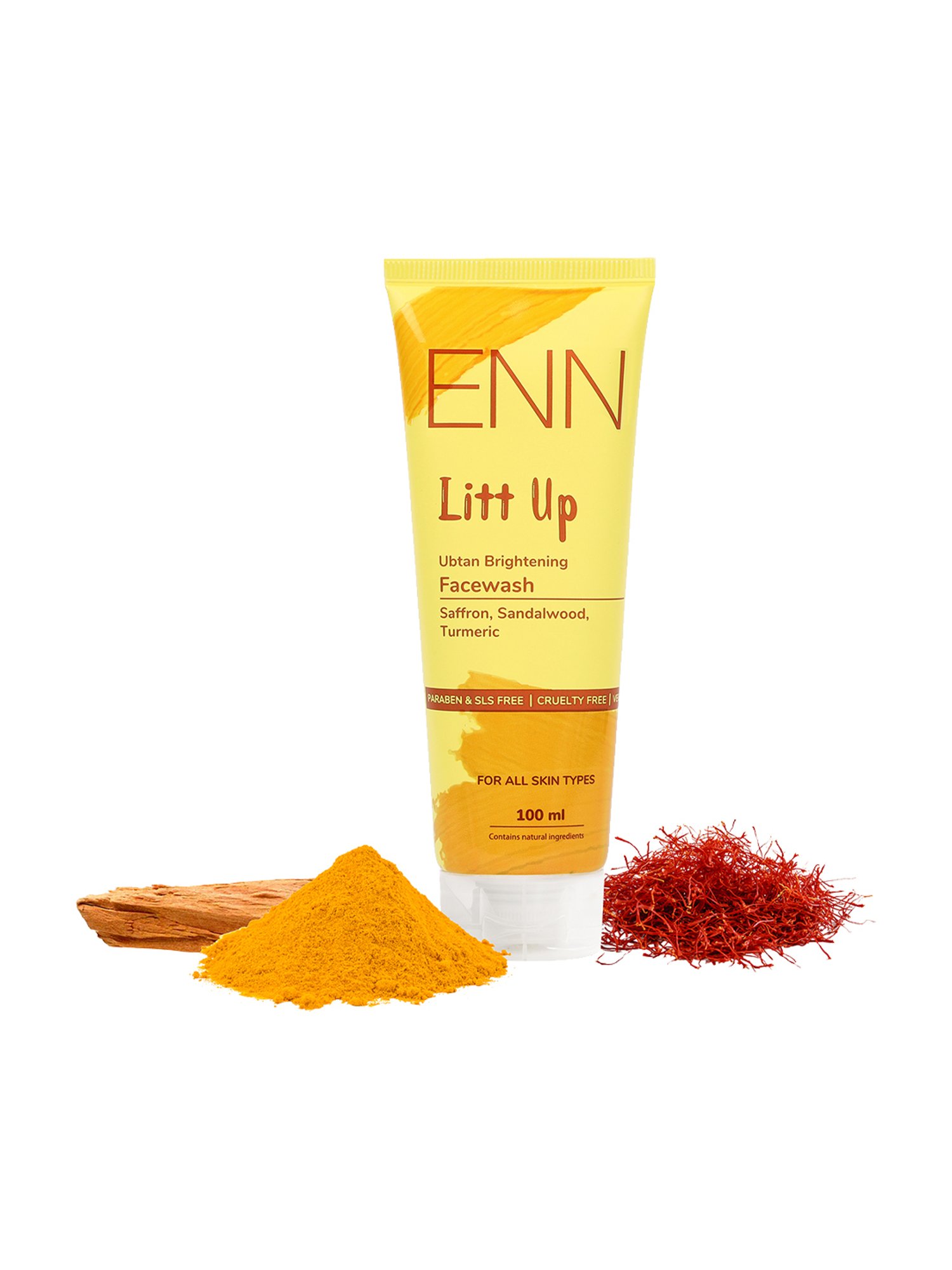 ENN Litt Up Ubtan Skin Brightening Face Wash & Ultra Light Sunscreen SPF 50