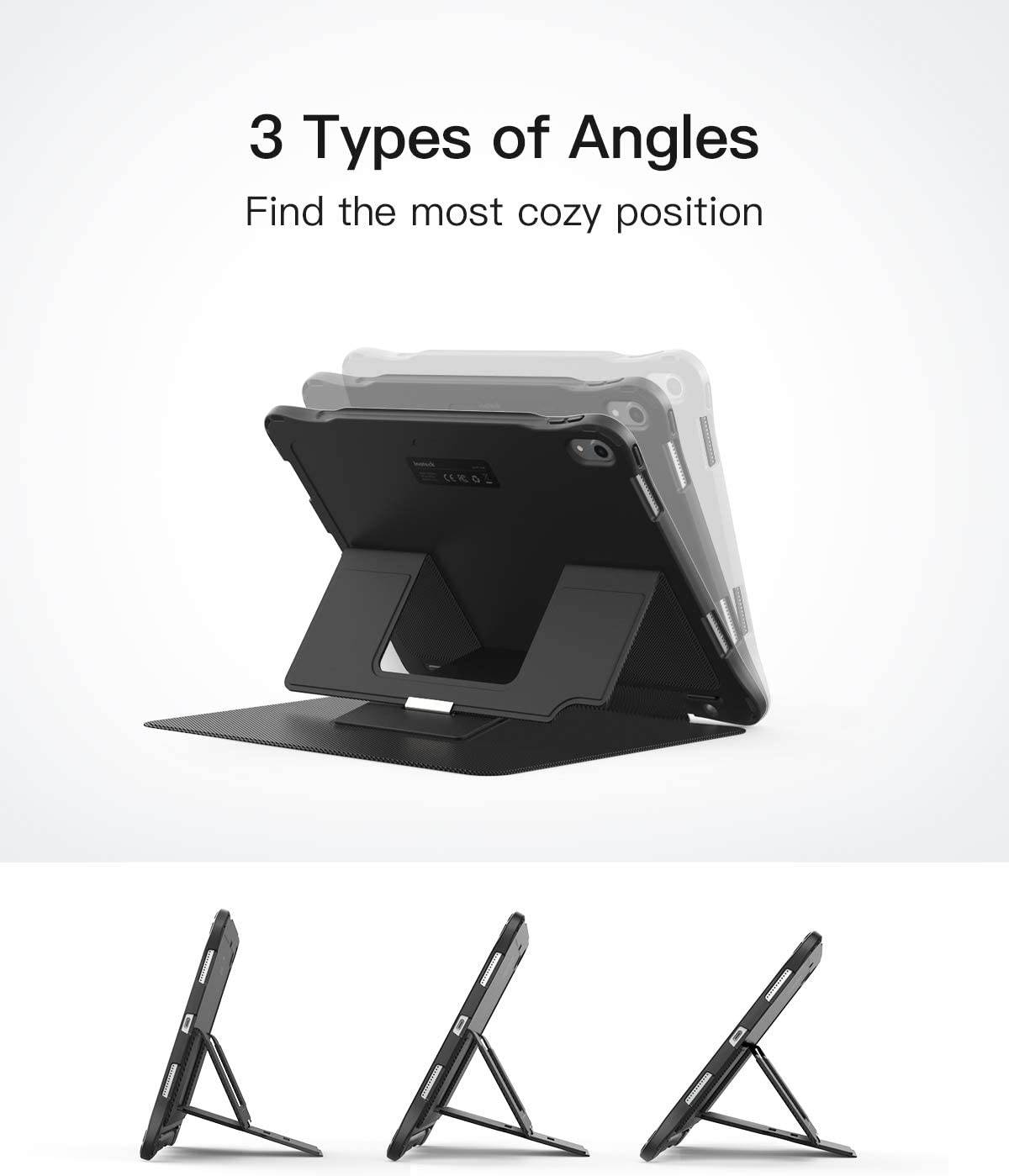 Inateck iPad Case for 11 Inch iPad Pro 2018, Rugged iPad Cover, Smart TPU Cover Case, KB03003