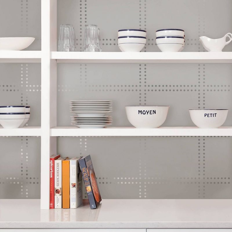 NuWallpaper Tailored Peel & Stick Wallpaper Silver