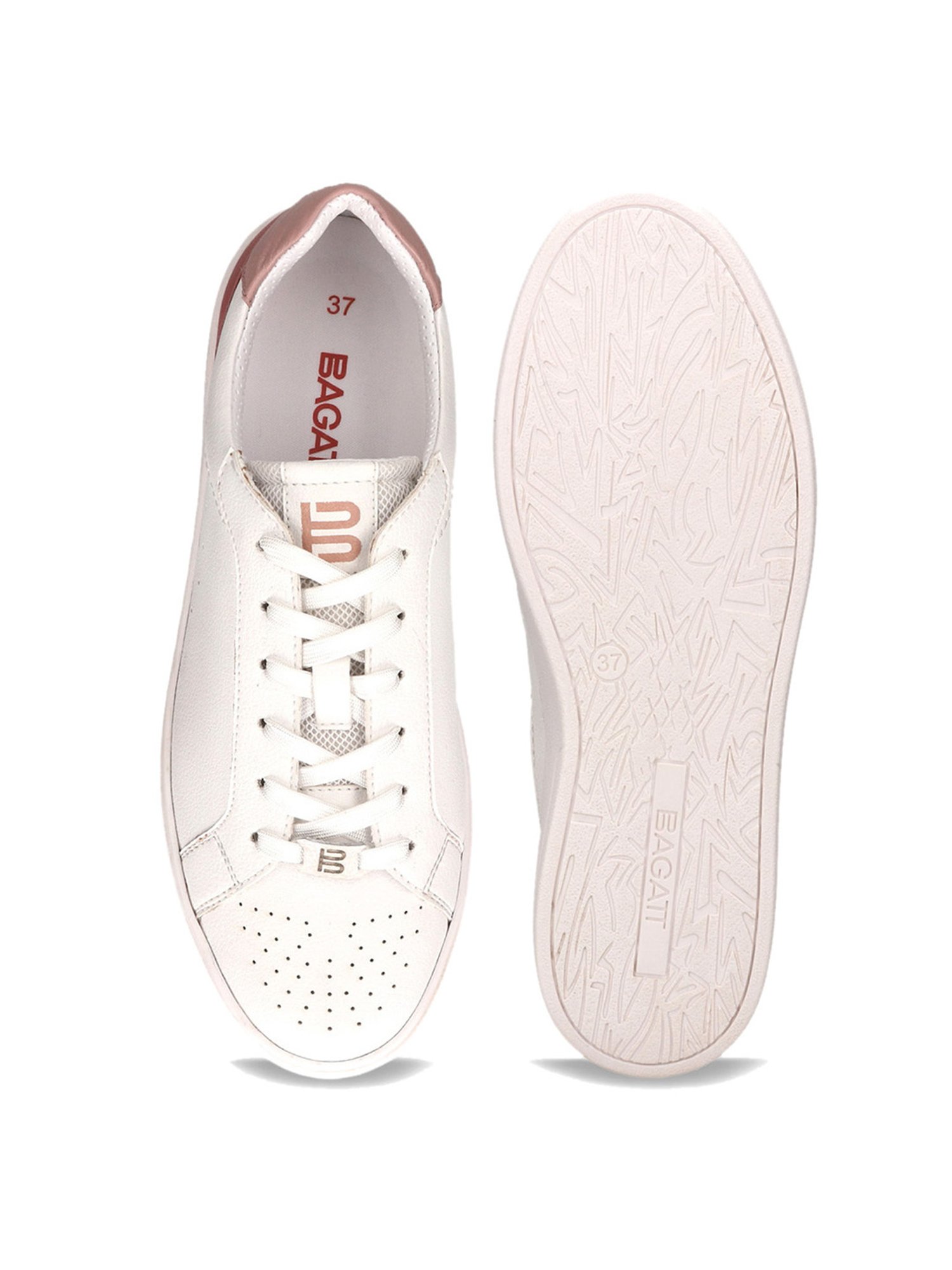 BAGATT Women's Ferly White Casual Sneakers