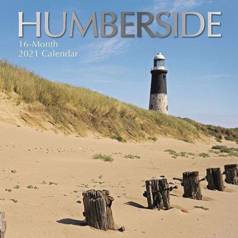 2021 Wall Calendar - Humberside, 12 x 12 Inch Monthly View, 16-Month, Scenic Britain Theme, Includes 180 Reminder Stickers