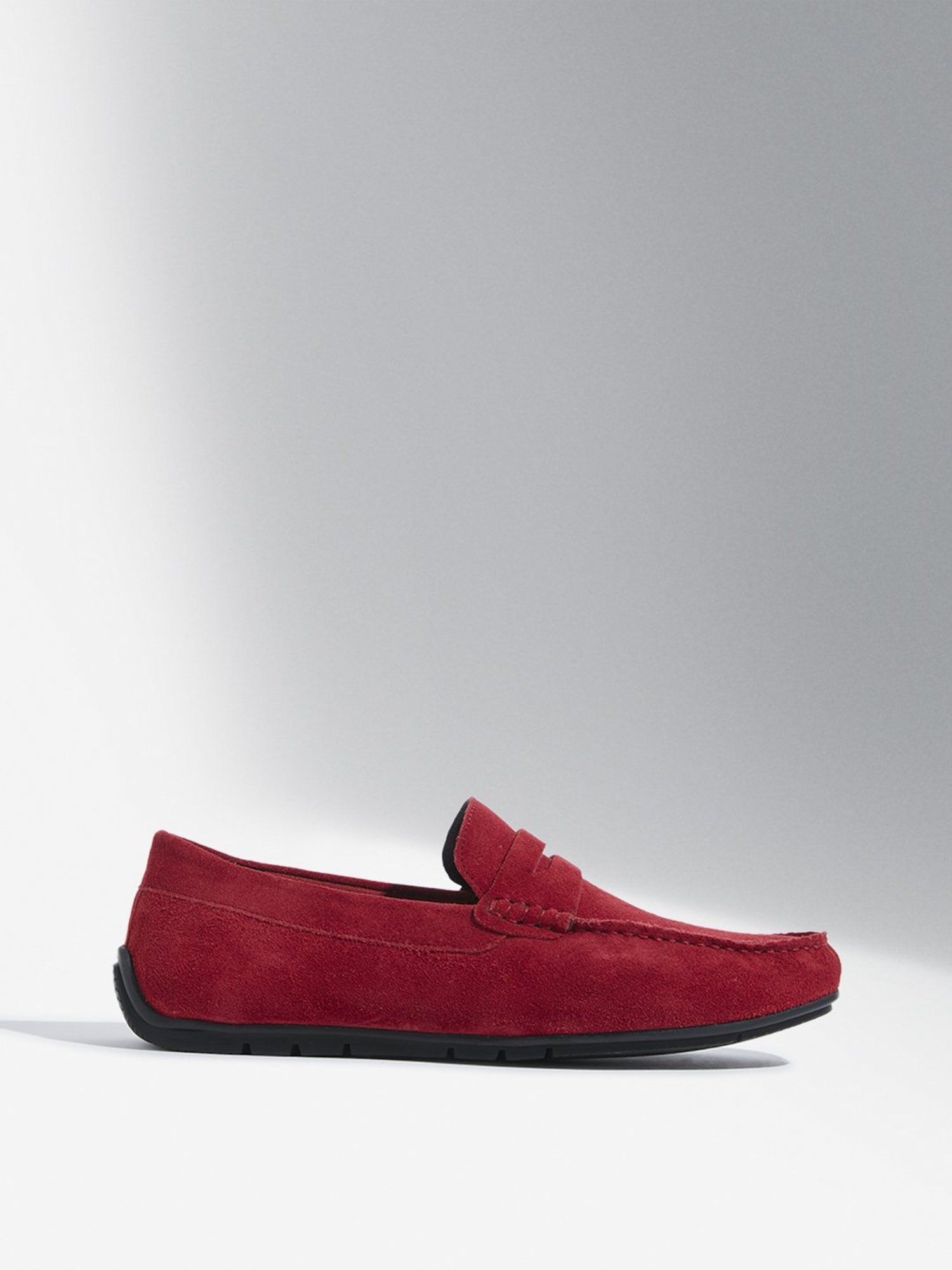 SOLEPLAY by Westside Red Suede Loafers