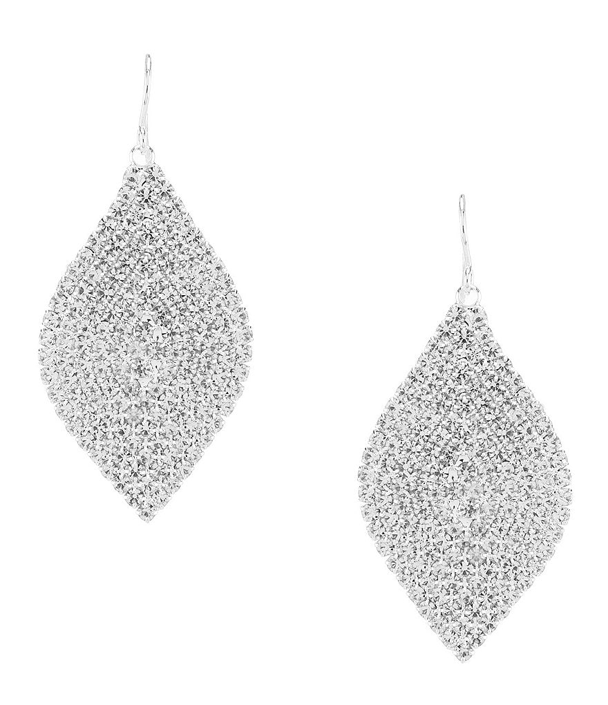 Cezanne Crystal Leaf Statement Earrings
