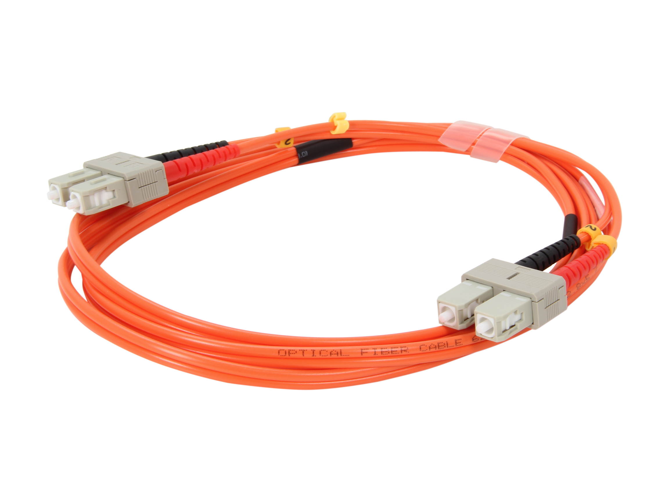 BYTECC MD-SC2 6.65 ft. SC to SC Duplex (2 Strand) Cable, Multi Mode 62.5/125 Standard Zipcore