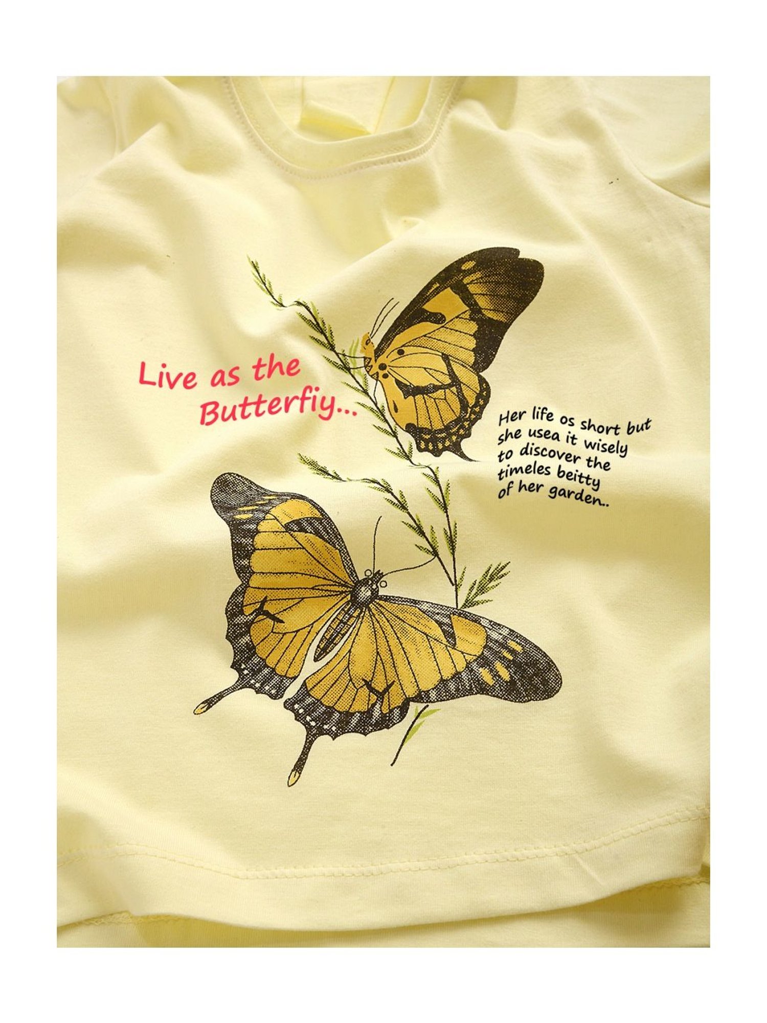 Kids Craft Yellow Cotton Printed T-Shirt & Shorts