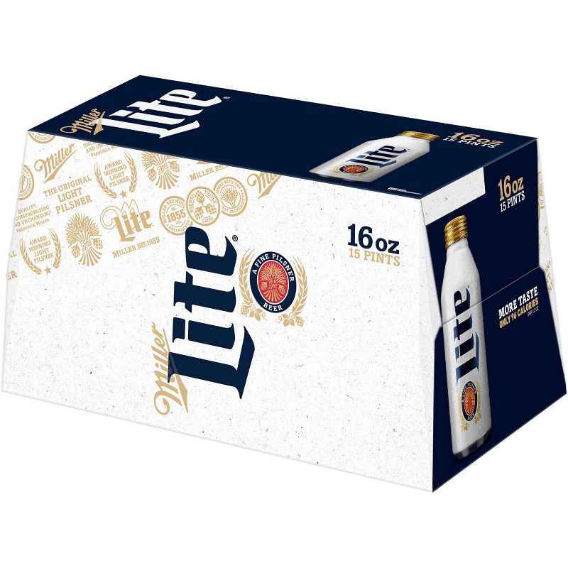 Miller Lite Beer - 15pk/16 fl oz Aluminum Pints