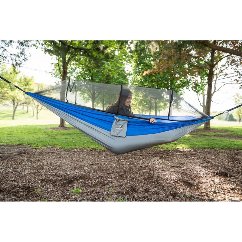 Camping Hammock with Mosquito Netting Olive - Smart Living