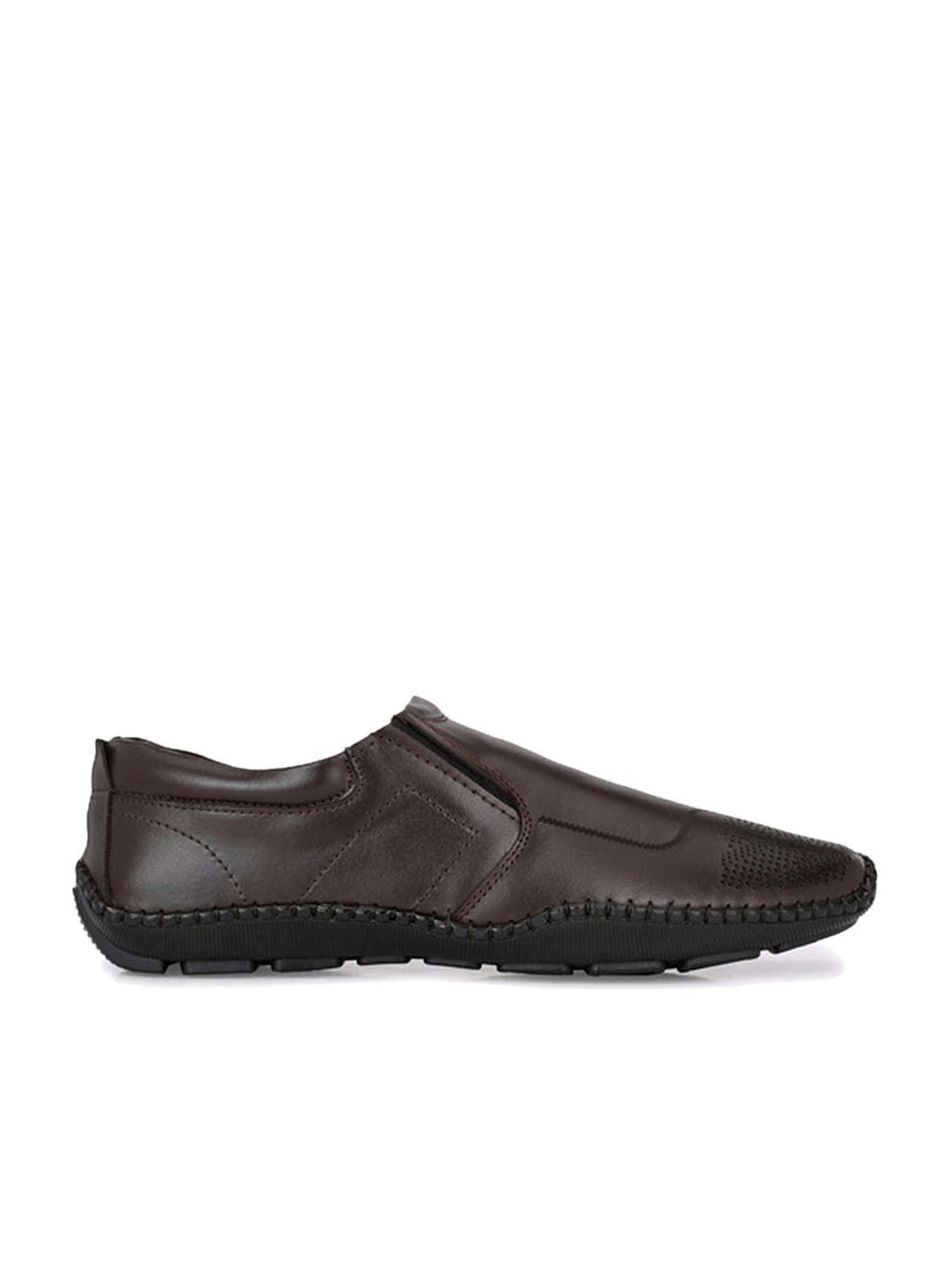 Shences Men's Brown Casual Loafers