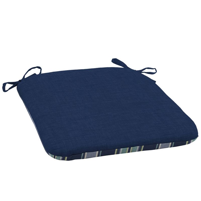 Arden Selections 2pk Leala Texture Outdoor Seat Cushion Sapphire Blue