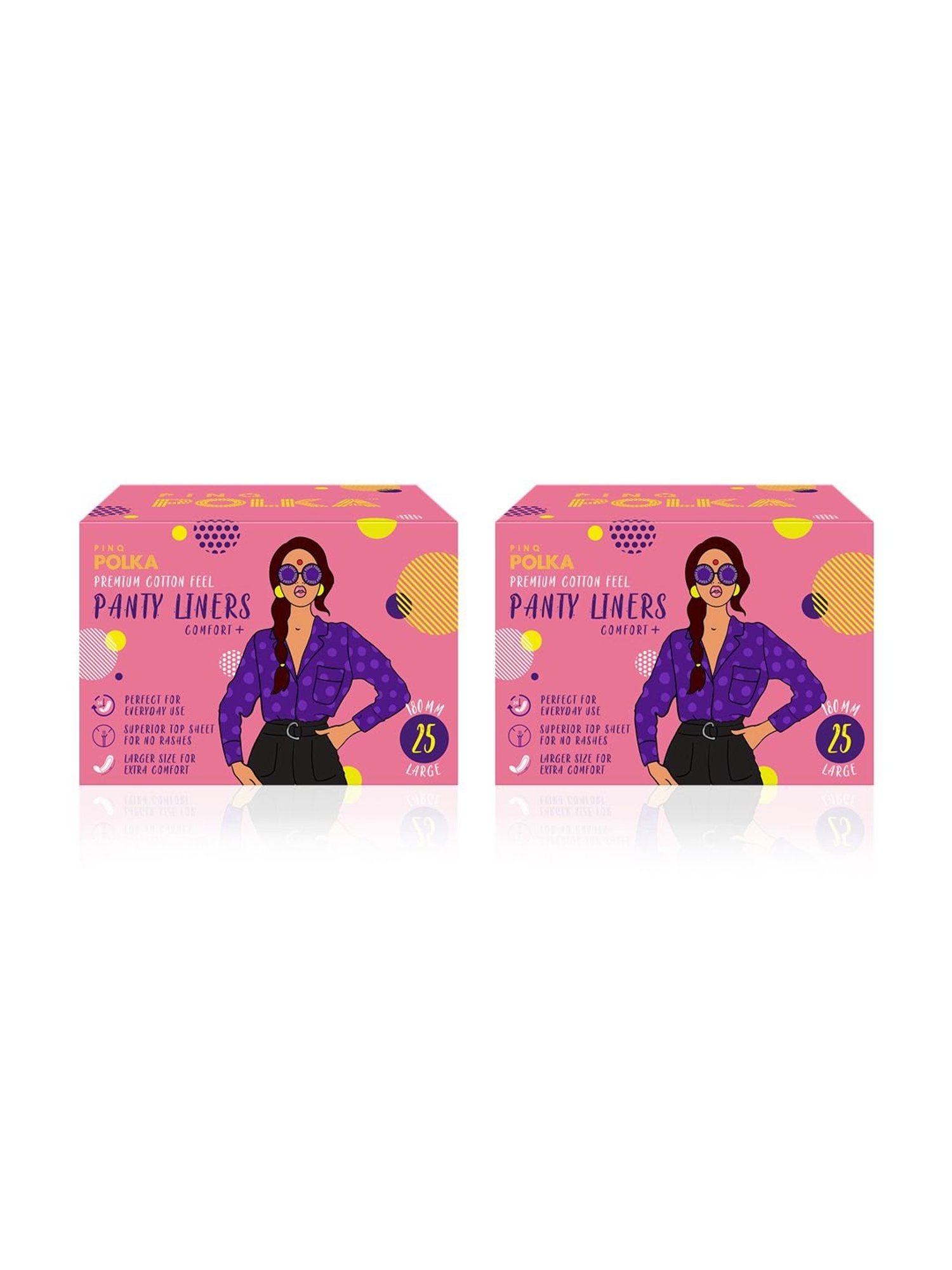 LAIQA Panty Liners (Pack of 3) XS - 60 Panty Liners