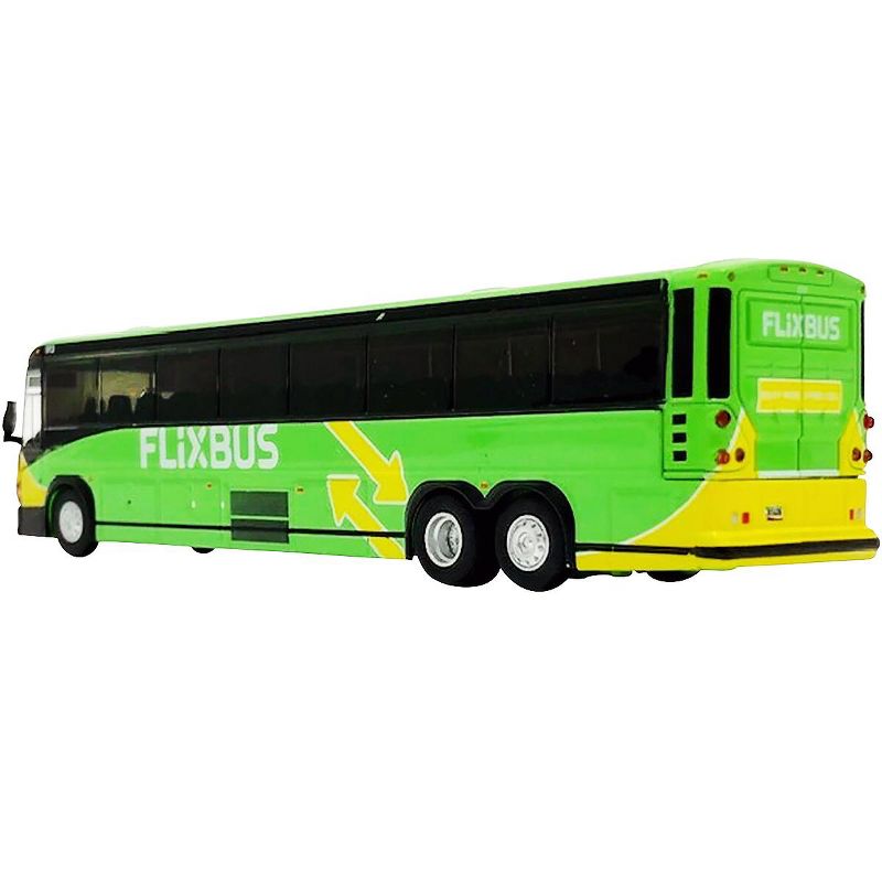 MCI D4505 Motorcoach Bus "Phoenix" (Arizona) "Flixbus" Bright Green and Yellow 1/87 (HO) Diecast Model by Iconic Replicas
