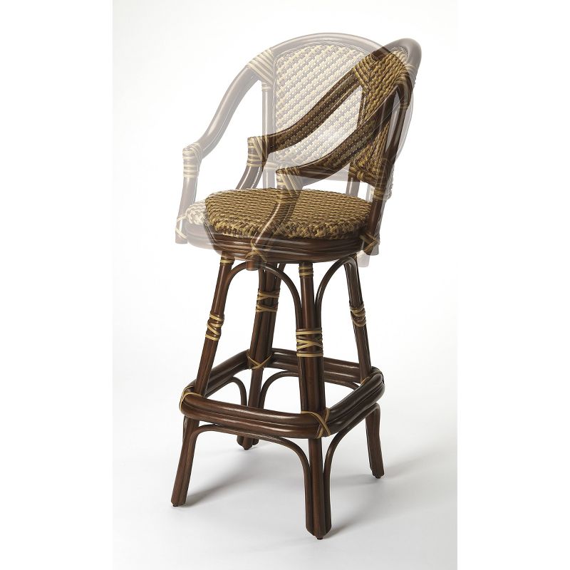 Renata Rattan Barstool Brown - Butler Specialty