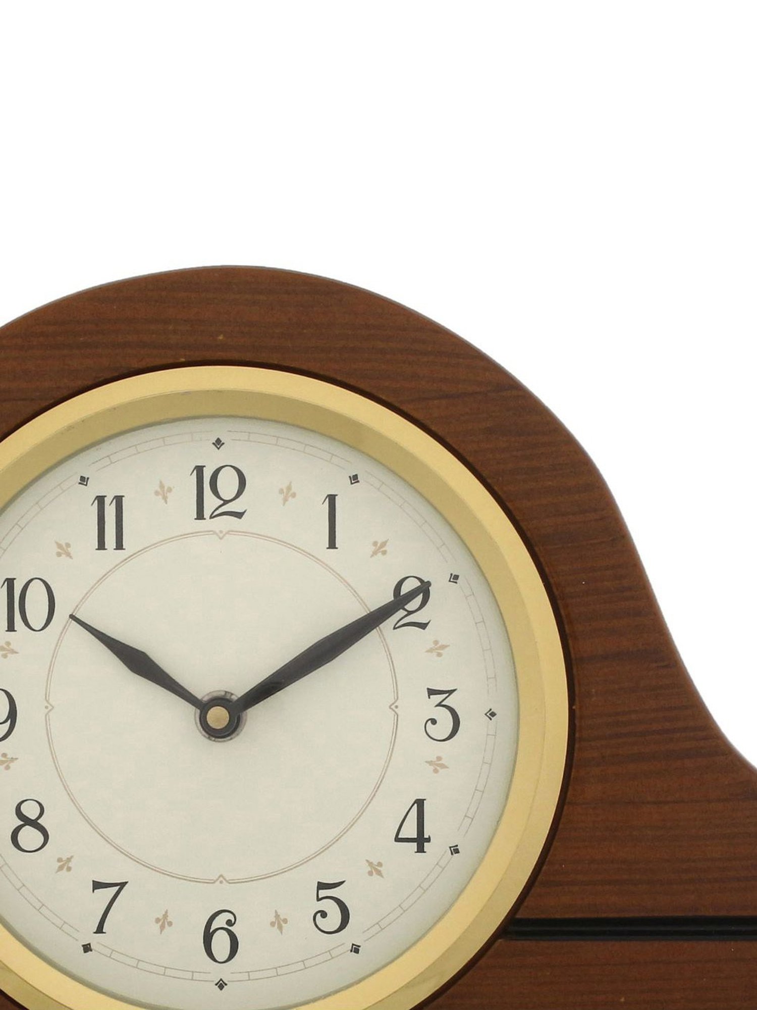 CHRONIKLE Horizontal Brown Wood Table or Desk Clock