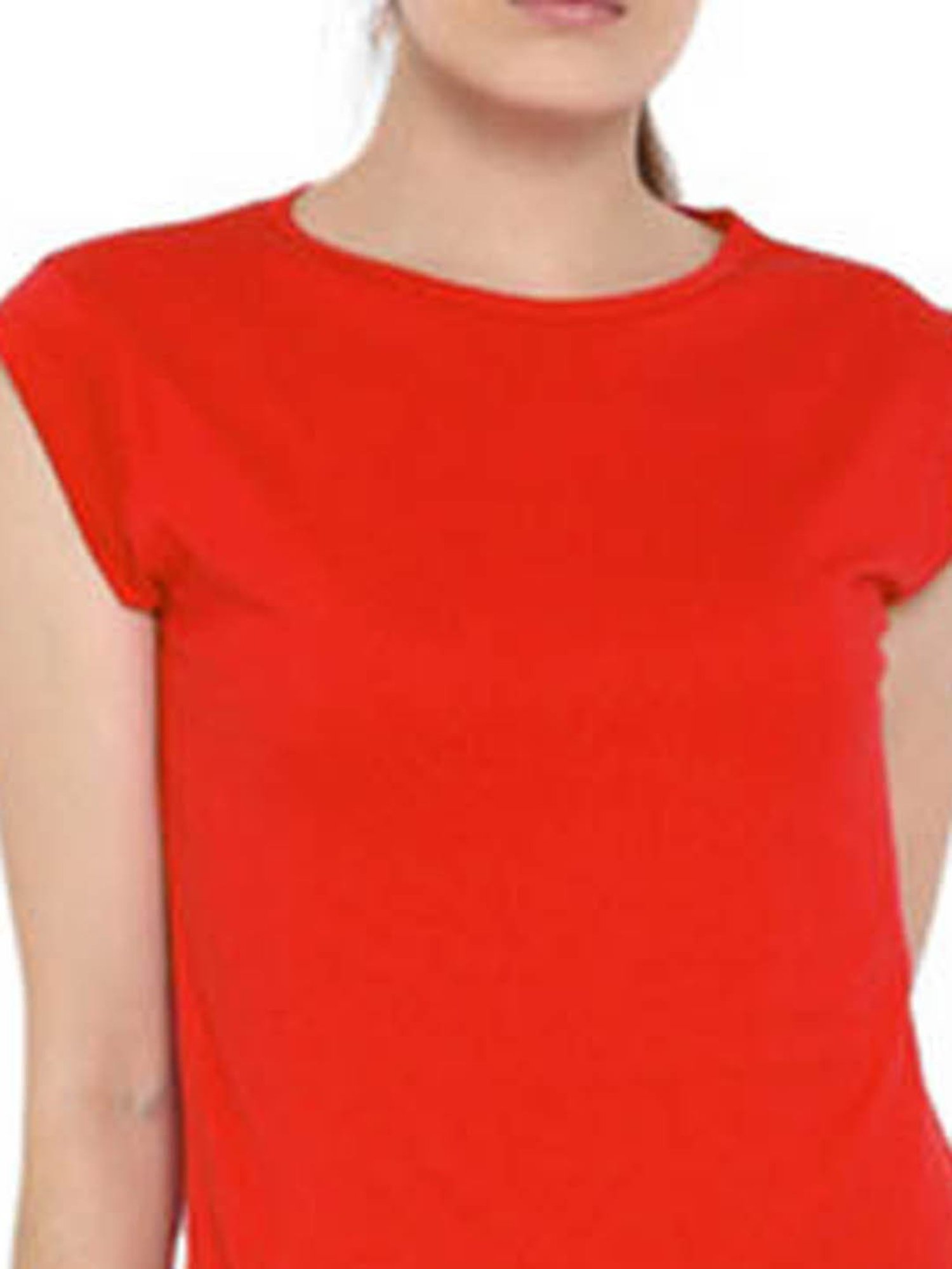 Appulse Red & Light Pink Cotton T-Shirt - Pack of 2