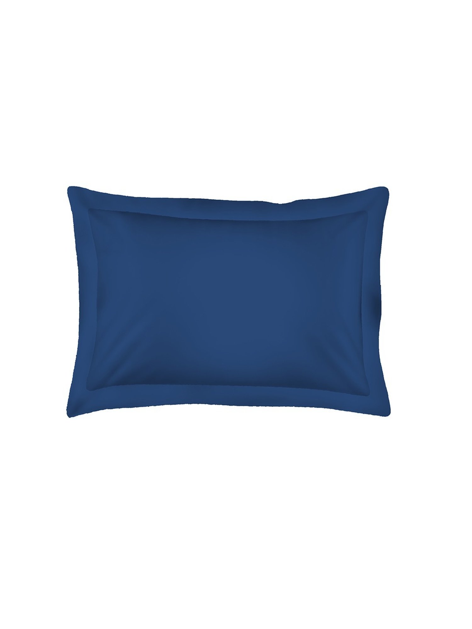 Layers Be Bold Solid Blue 140 TC Cotton Single Bed Sheet with 1 Pillow Cover