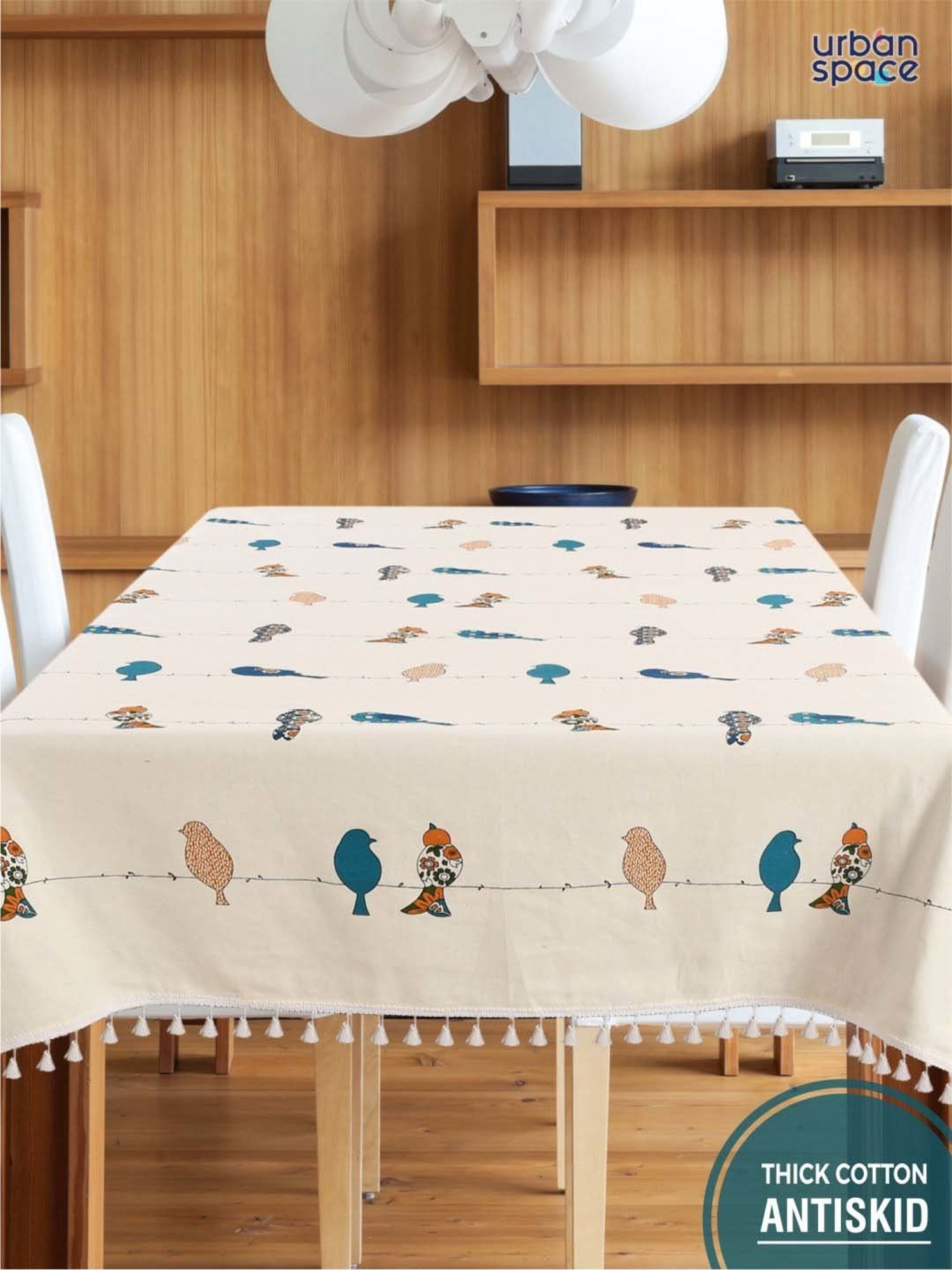 Romee Beige Cotton Checks Table Linen Sets