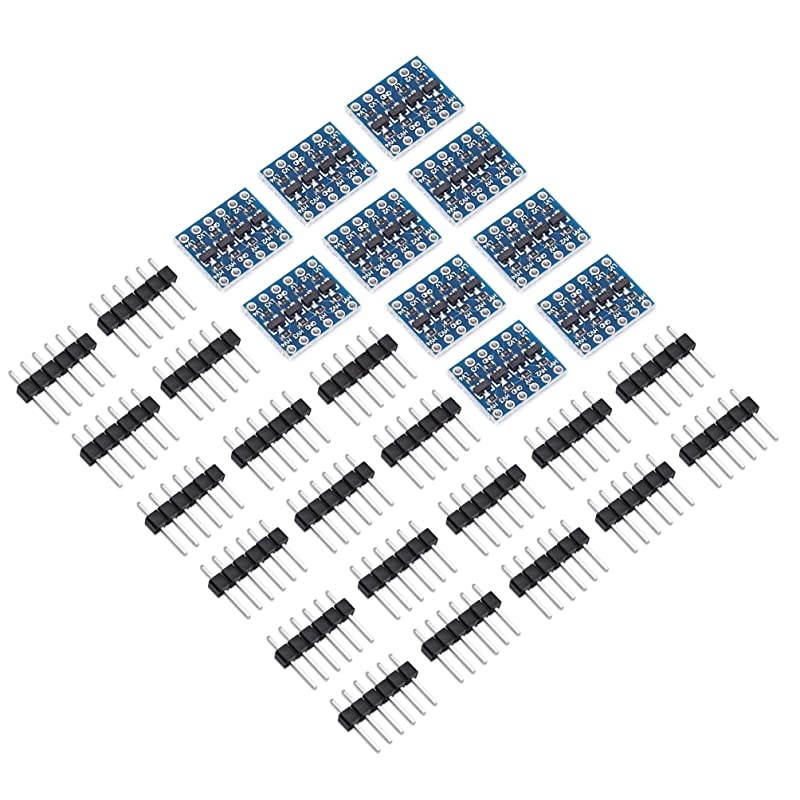 10pcs 4 Channels IIC I2C Logic Level Converter BiDirectional Module 33V to 5V Shifter for Arduino Pack of 10