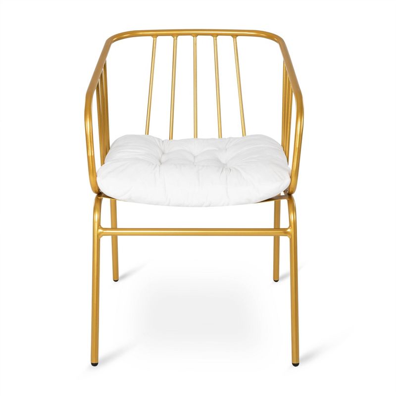 Iron Single Chair Golden - Nuu Garden