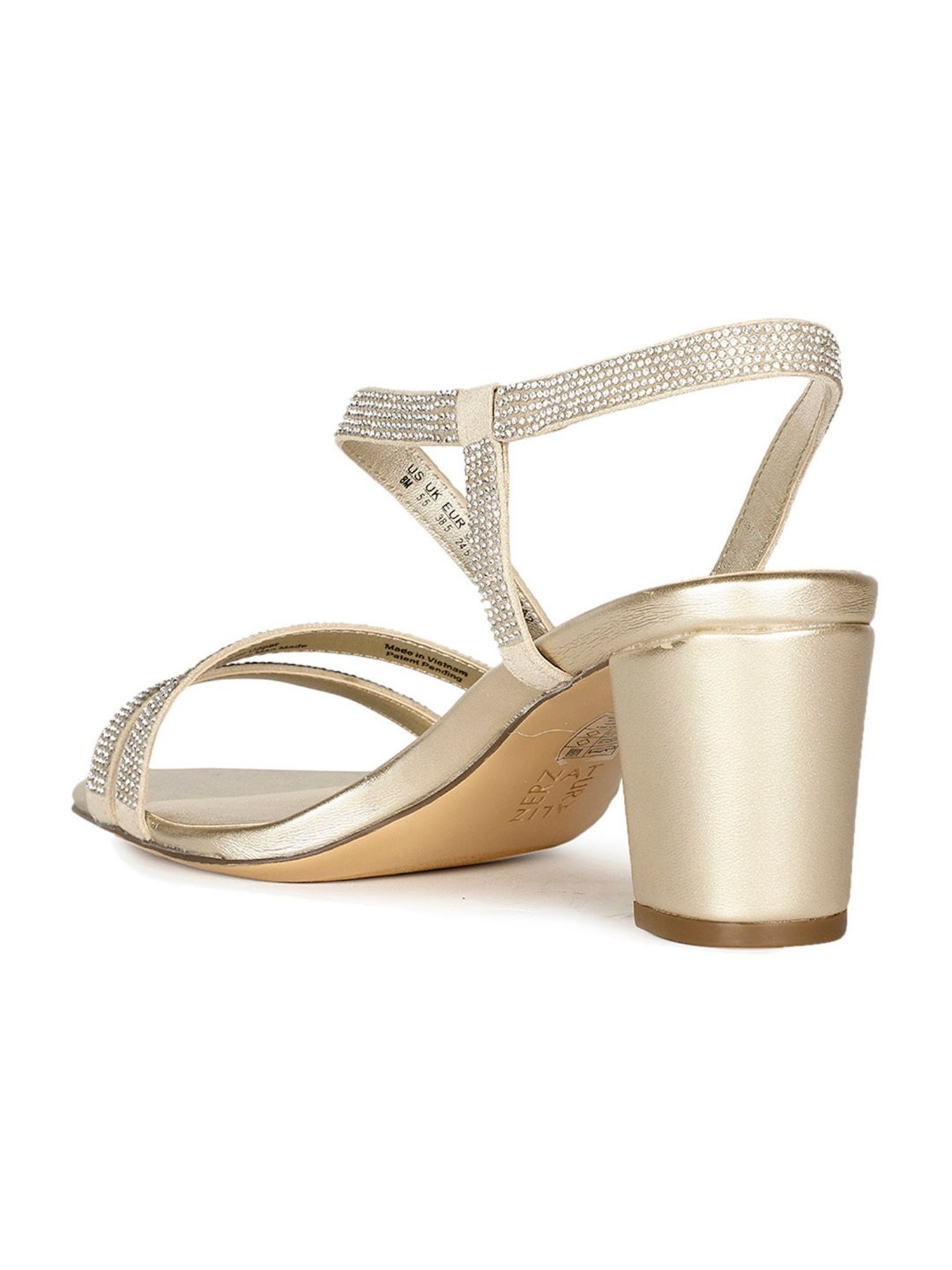 Naturalizer by Bata Women's Gold Sling Back Sandals