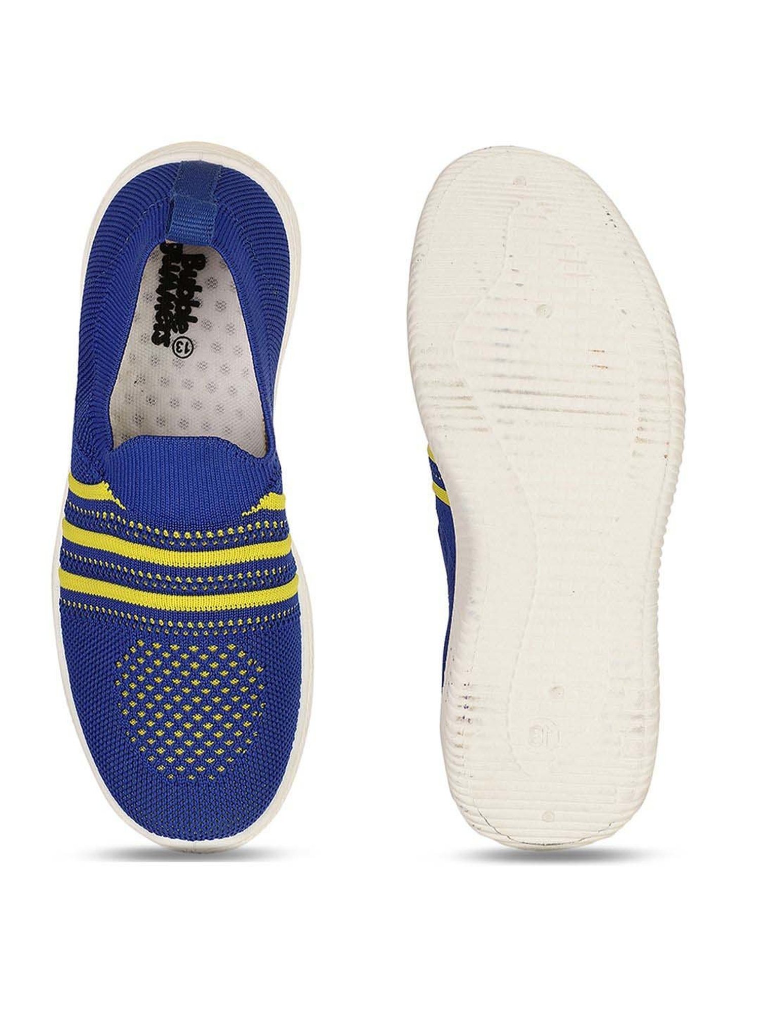 Bubblegummers by Bata Kids Blue & Yellow Casual Slip-Ons
