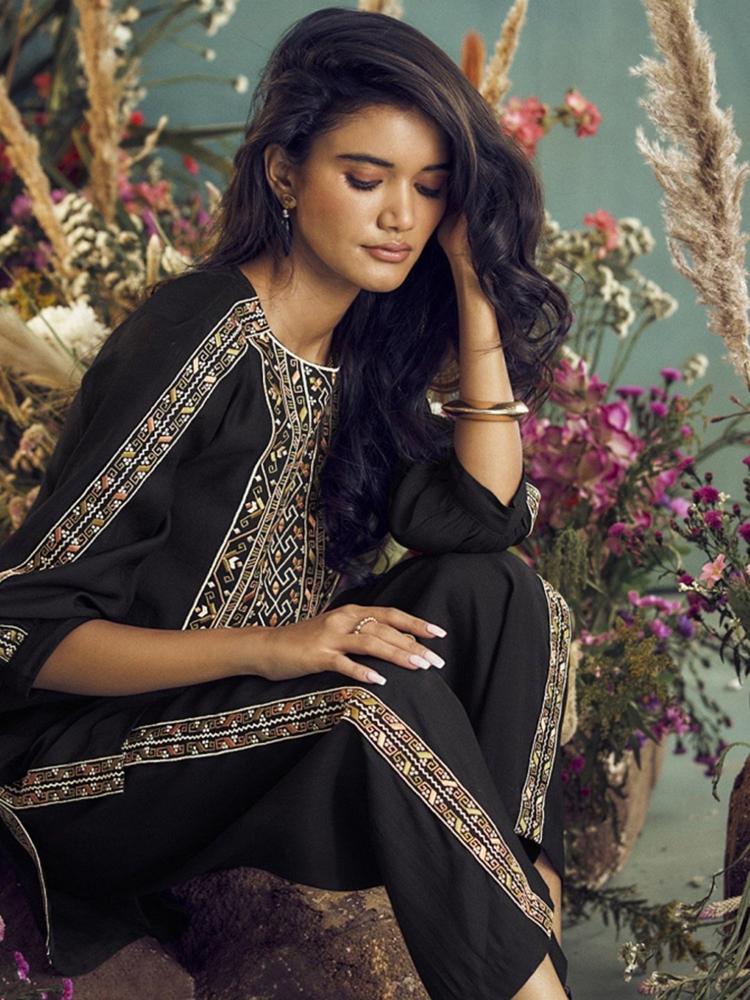 Autumnlane Archie Black Tunic with Pant Co-ord Set