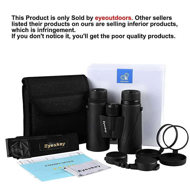 10x42 Professional Waterproof Binoculars Best Choice for Travelling Hunting Sports Games and Outdoor Activities Extremely Clear and Bright